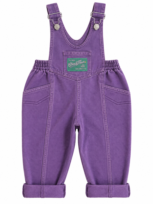 Purple Jack Children's Cotton Overalls