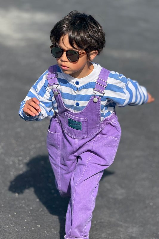 Purple Jack Children's Cotton Overalls